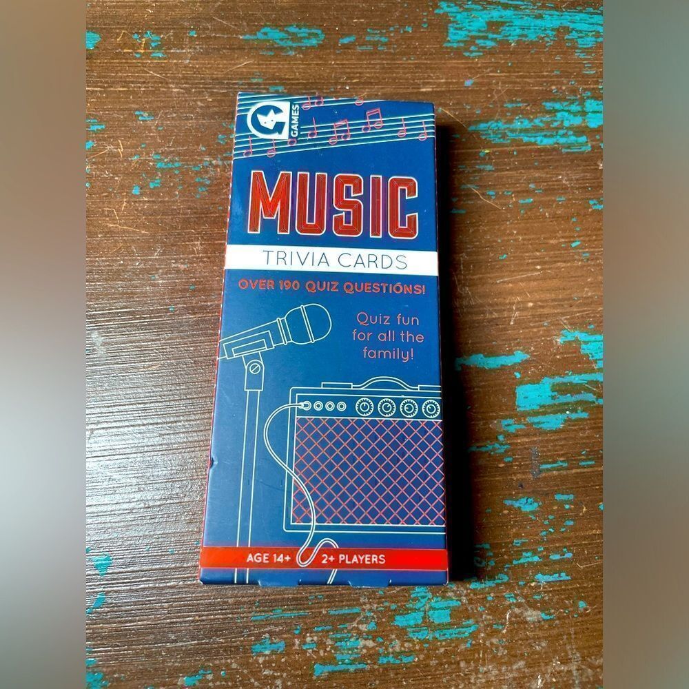 Ginger Fox MUSIC TRIVIA CARDS Quiz Game. 2+ People. Ages 14+. BRAND NEW.